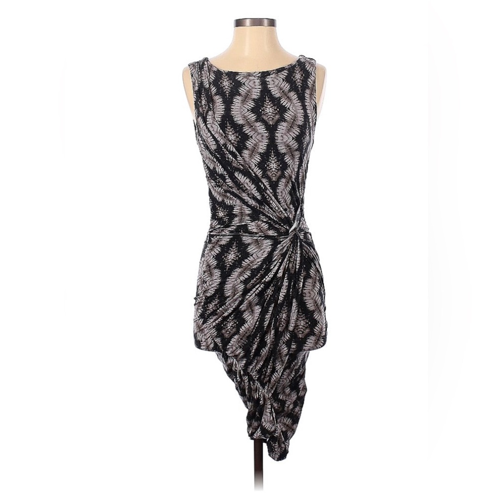 Tart xs ruched knee length bodycon pattern dress